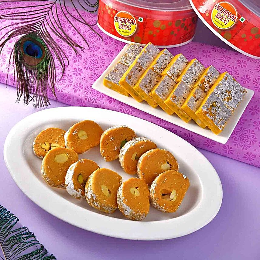 Kaju Kesar Burfi And Batisha Slice Combo:Send Sweets to Philippines