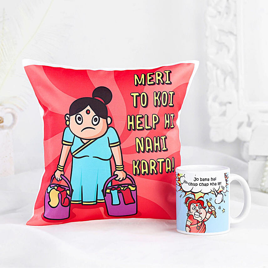 Mother Day Mug And Cushion Combo