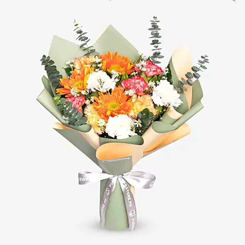 Citrus Grove Radiant Bloom Arrangement