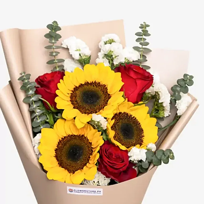 Fiery Sunset Love Floral Gift