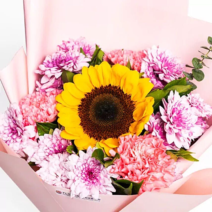Radiant Sunburst Flower Gift