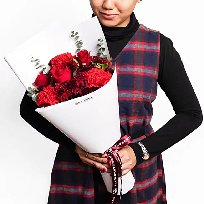 Stunning Crimson Floral Bouquet