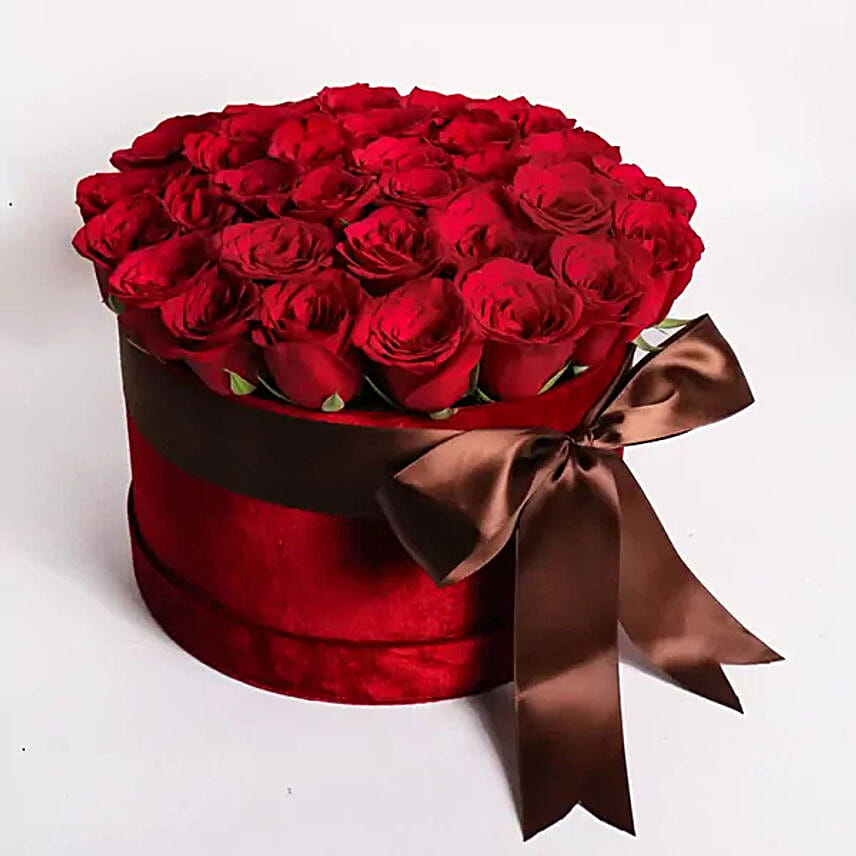 All For Love Red Velvet Rose Box