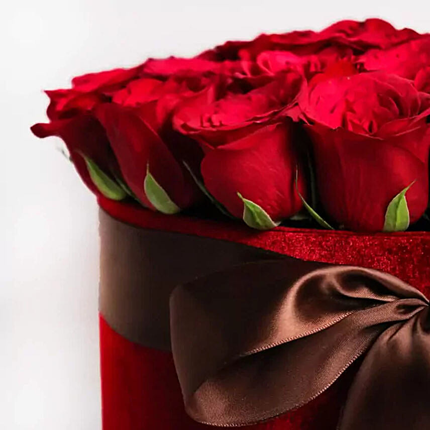 All For Love Red Velvet Rose Box