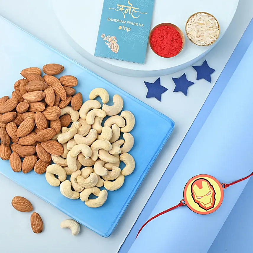 Sneh Ironman Marvel Rakhi N Nutty Delights Exp