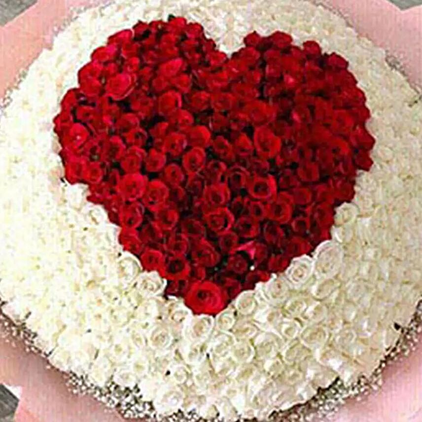 400 Heart Roses Arrangement