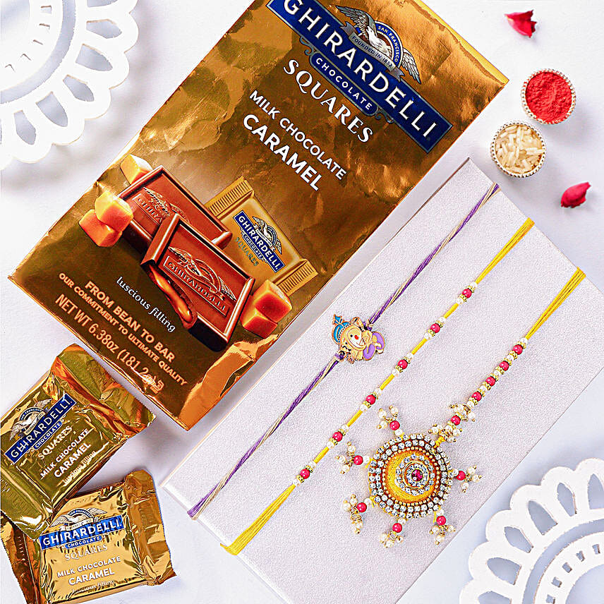 Beloved Family Rakhi Ties N Choco Delight