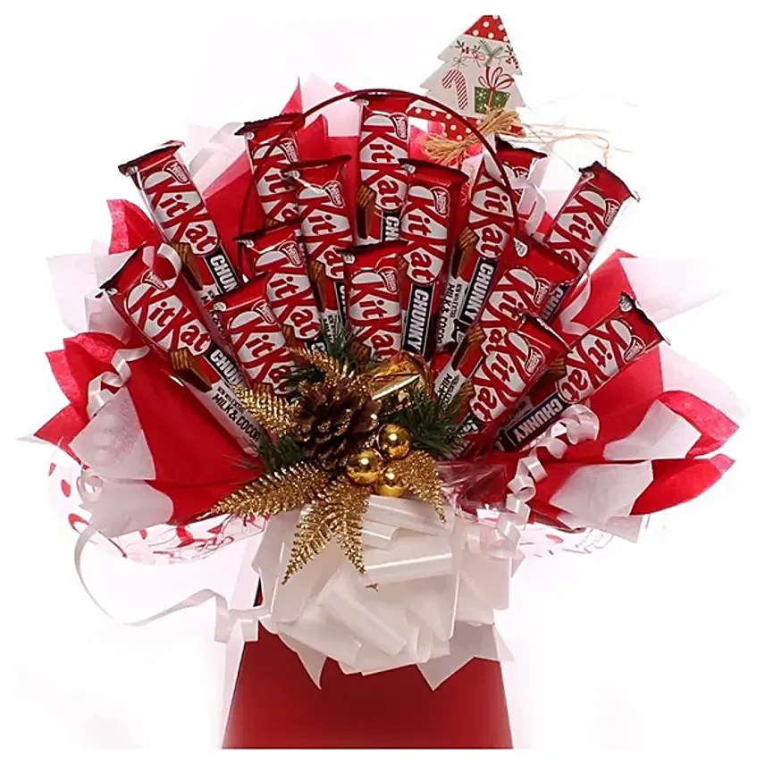 Christmas KitKat bouquet