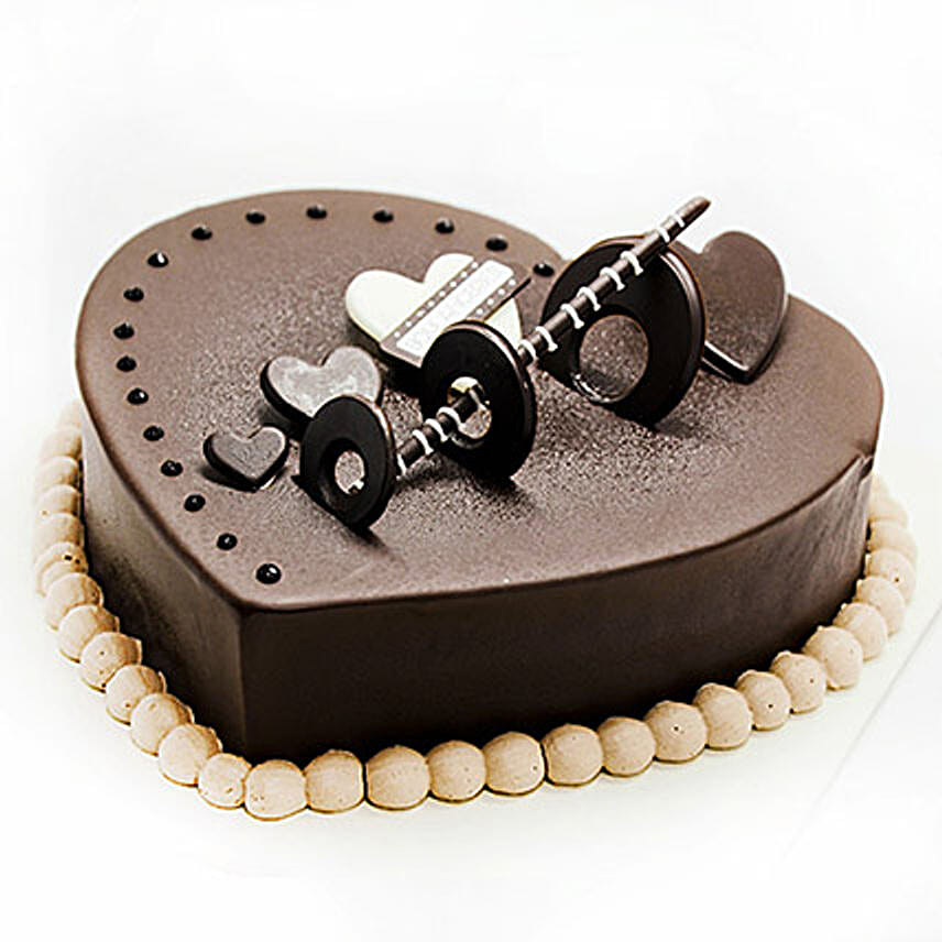 Dark Chocolate Art Deco Cake