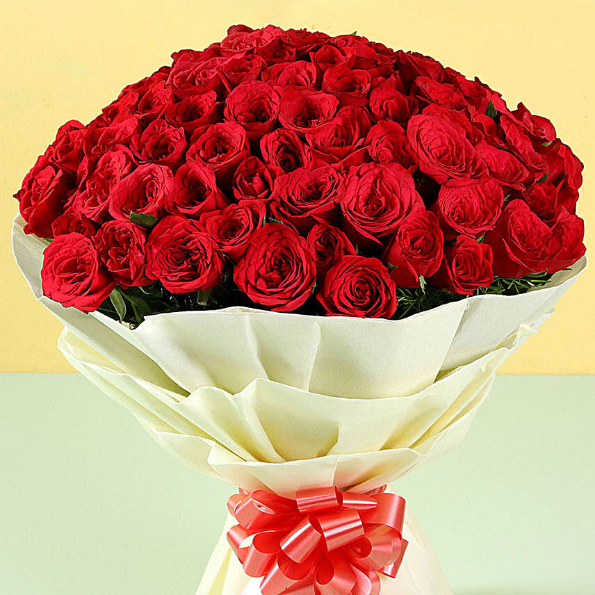 Elegent Bouquet Of 99 Roses