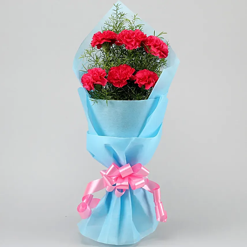 Eternal Pink 3 Carnations Bunch