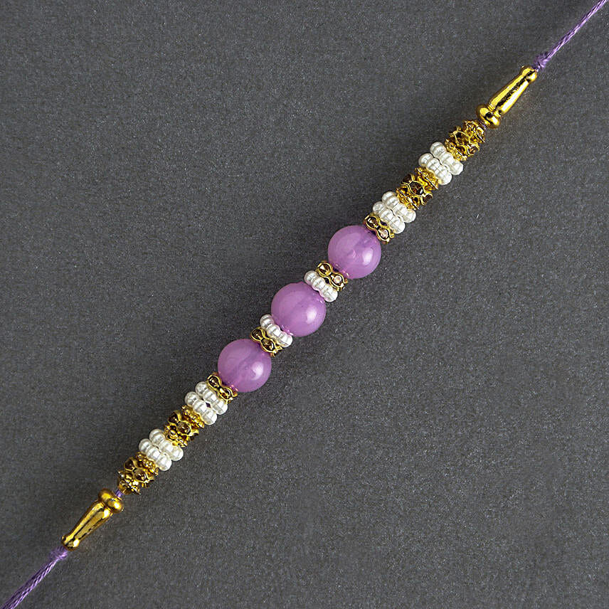 Graceful Pearl Ethnic Rakhi