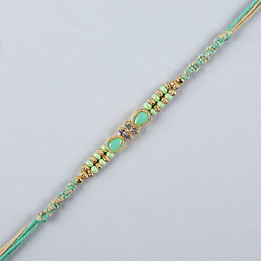 Green Pearl Designer Rakhi