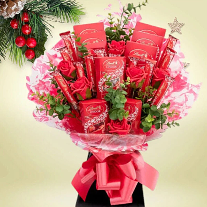 Lindor Christmas Chocolate Bouquet