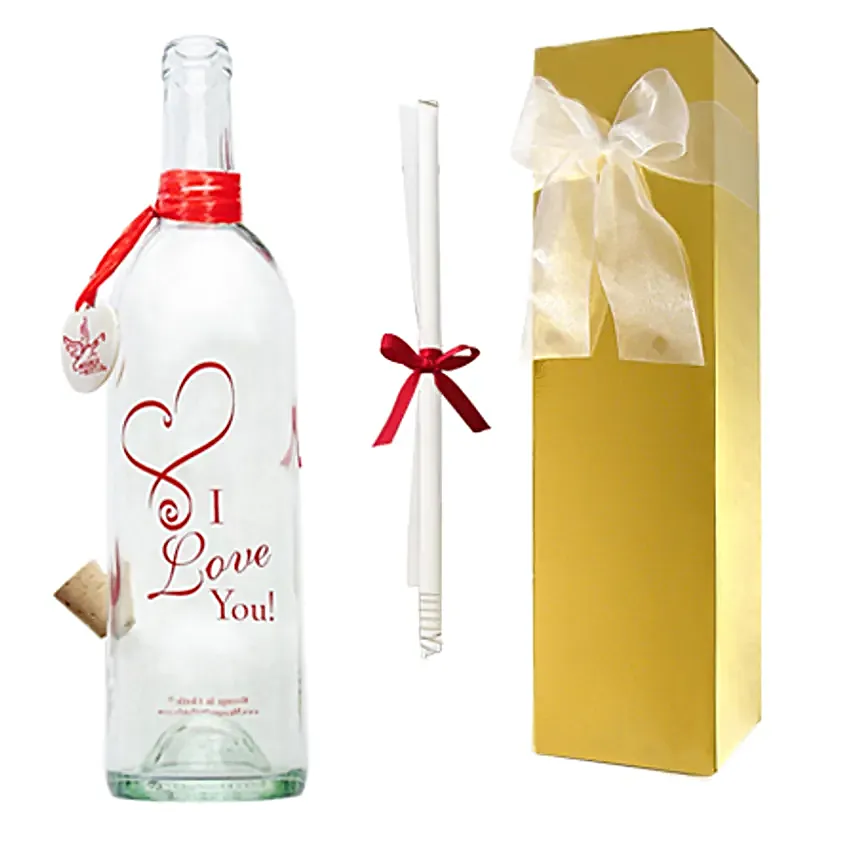 Love You Message Bottle