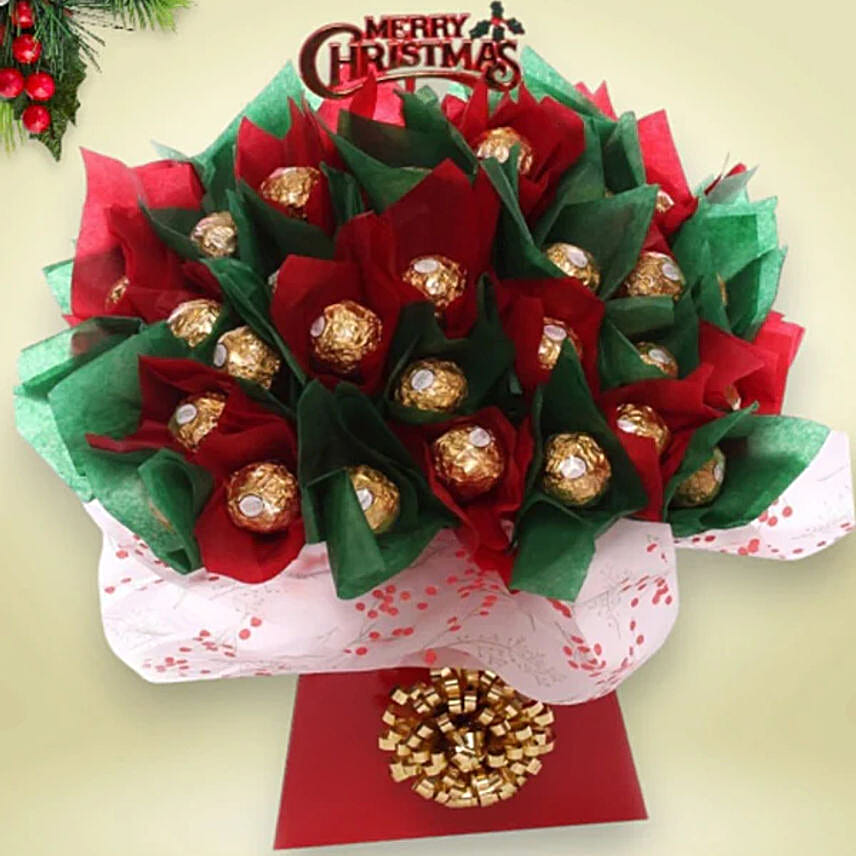 Merry Christmas Chocolate Bouquet
