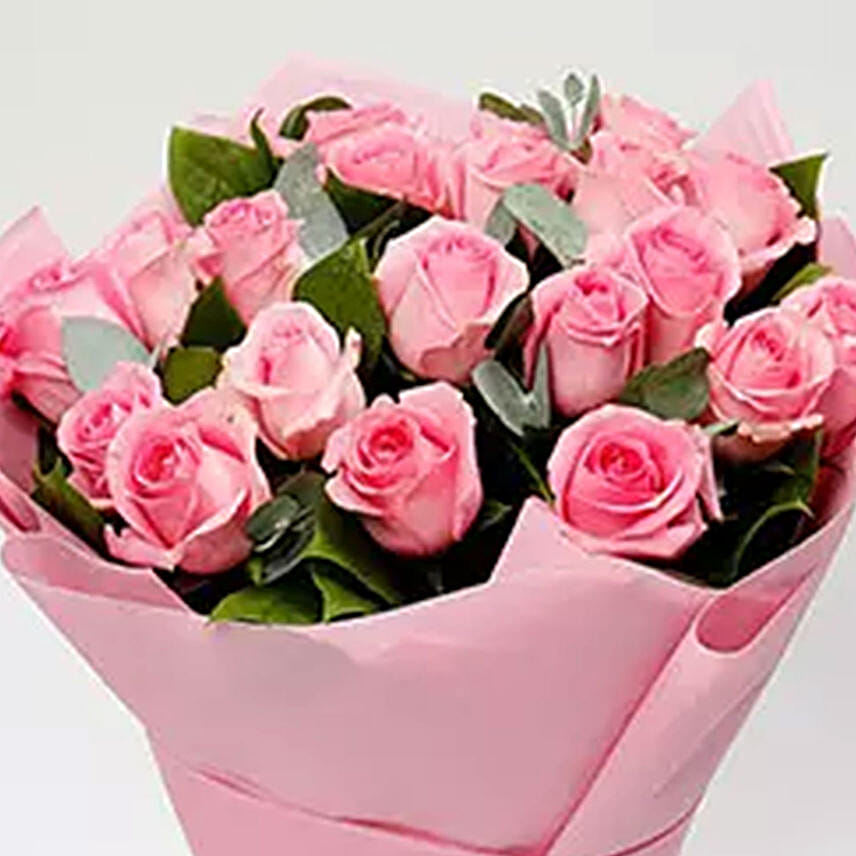 Passionate 6 Pink Roses Bouquet