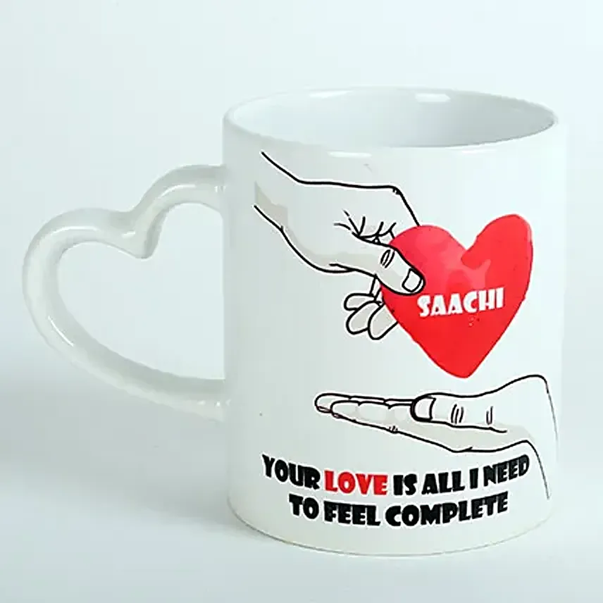 Personalised Heart Ceramic Mug