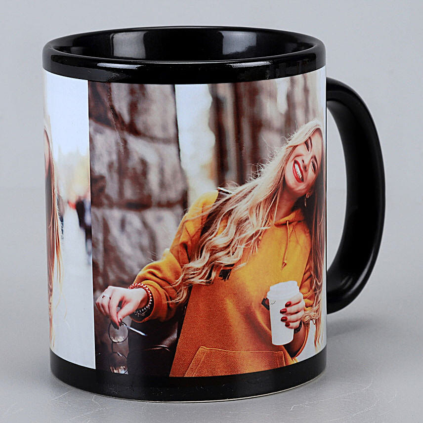 Personalised Love Black Ceramic Mug