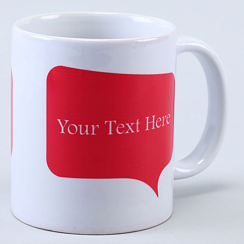 Personalised Message White Mug Hand Delivery