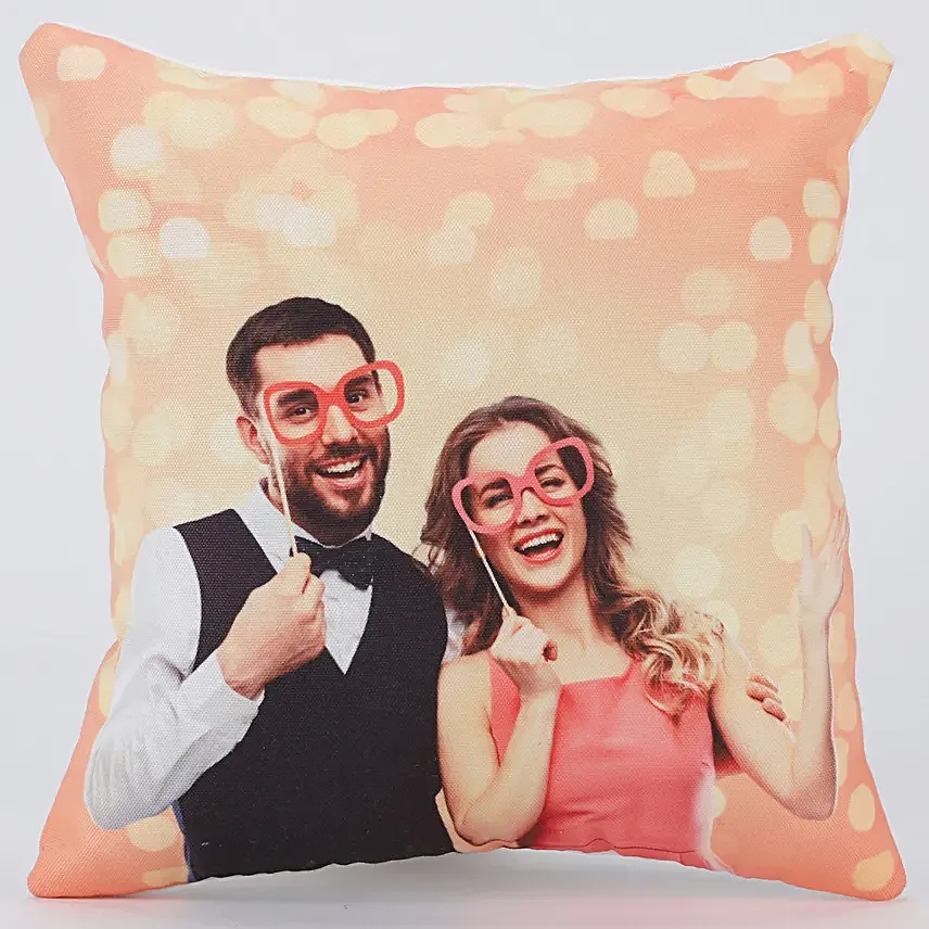 Personalised V Day LED Cushion