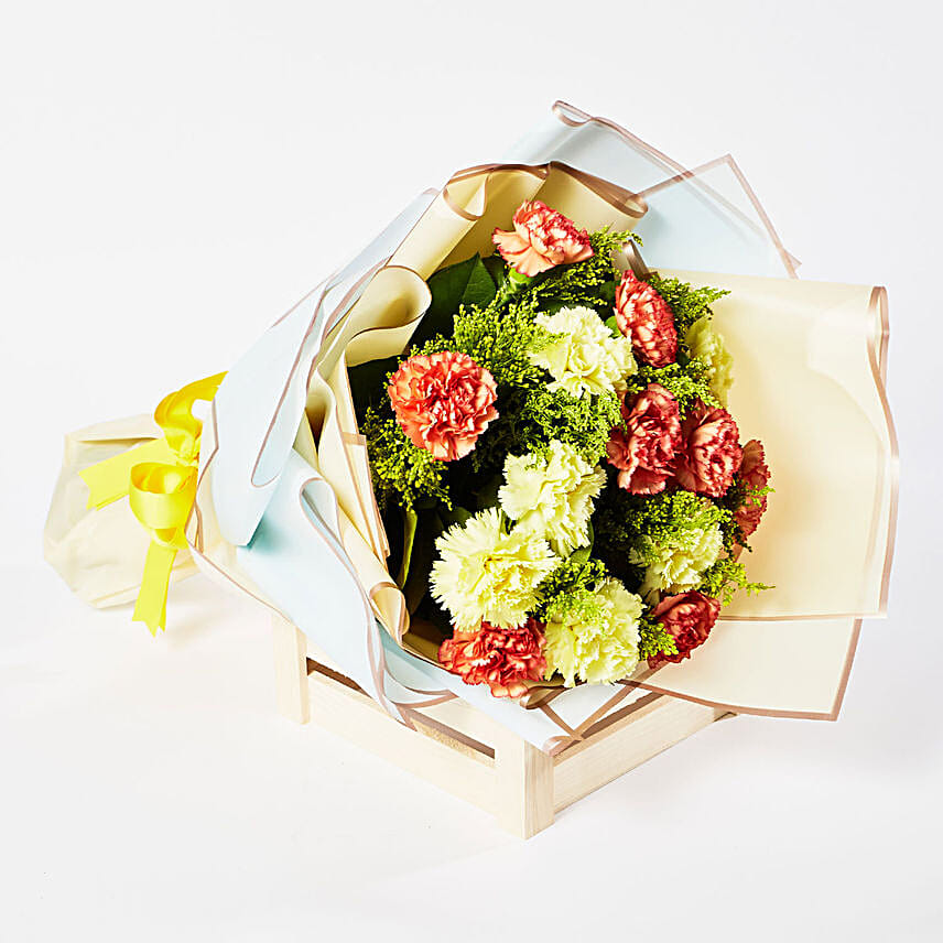 Serene Carnations Bouquet