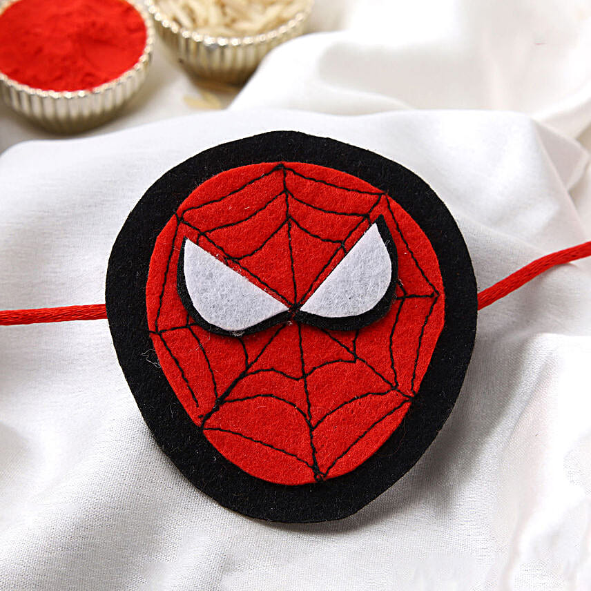 Spiderman Rakhi And Hot Wheels Car Set