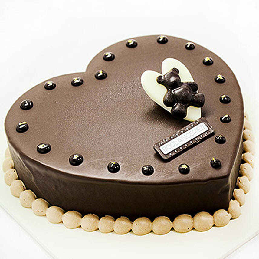 Teddy Heart Cake