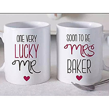 Set Of 2 Beautiful Personalized Mugs