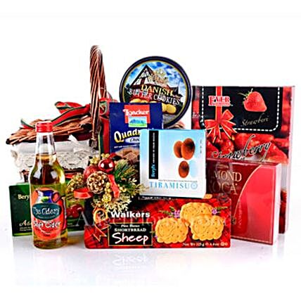 Chinese New Year Greetings Juice And Treats Hamper:Chinese New Year Gift Delivery in Philippines