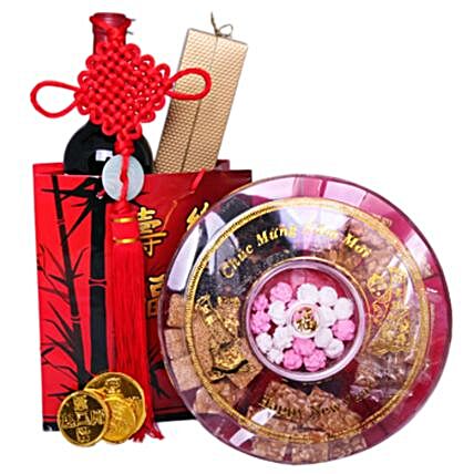 Wine And Sweet Treats Chinese New Year Hamper:Chinese New Year Gifts to Philippines