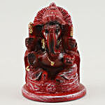 Splendid Diwali Gift With Red Ganesha Idol