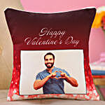 Personalised Valentine Day Colourful Cushion Hand Delivery