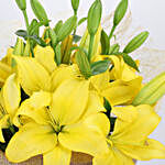 Cheerful Asiatic Yellow Lilies