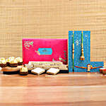 Lumba Rakhi Set And Kids Rakhi With Kaju Katli And Ferrero Rocher