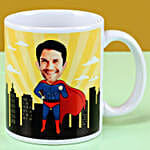 Super Hero Personalised Mug For Dad