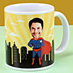 Super Hero Personalised Mug For Dad