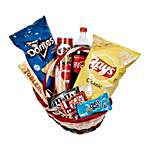 Chips And Chocolates Treat Basket