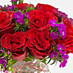 Premium Red Roses Vase Arrangement