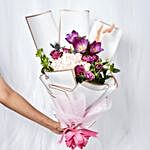 Refreshing Mixed Flowers Wrapped Bunch