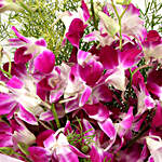 Ten Attractive Purple Orchids Bouquet