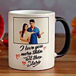 Personalised Couple Photo Love Quote Magic Mug