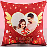 Flying Heart Personalised Cushion