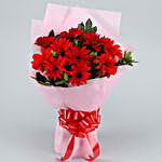 Ravishing 6 Red Gerberas Bouquet