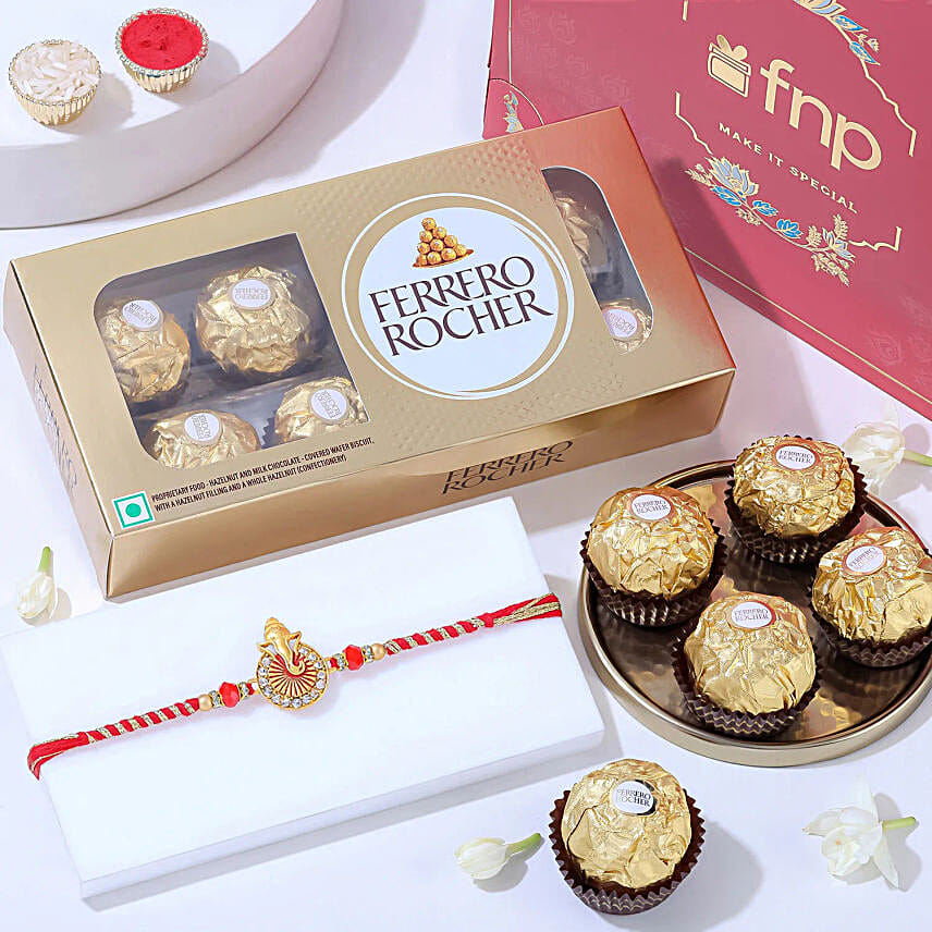 Ganesha Rakhi Sweet Moments Box