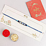 Minimalistic Evil Eye Rakhi & Personalised Bottle