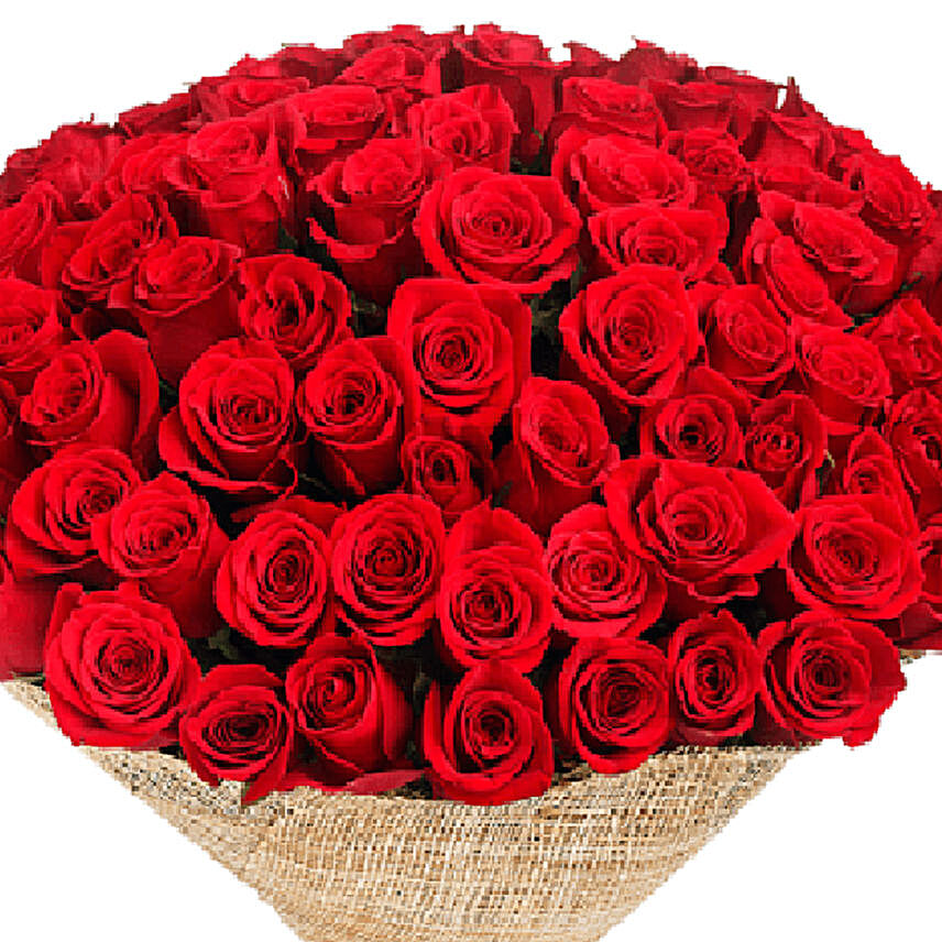 50 Elegant Red Roses Bouquet