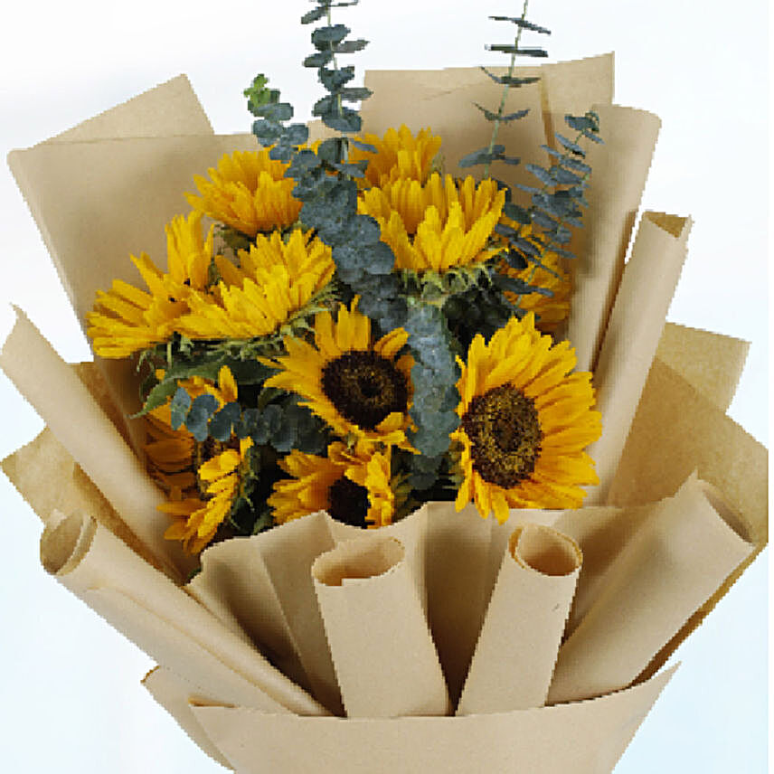 10 Sunflowers Bouquet