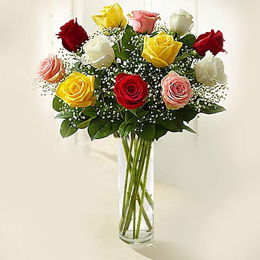 colourful rose vase online