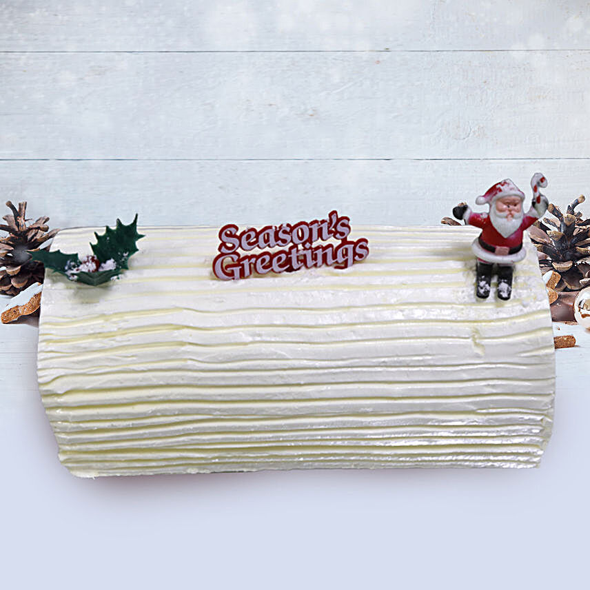 Vanilla Yule Log Cake:National Day Gifts